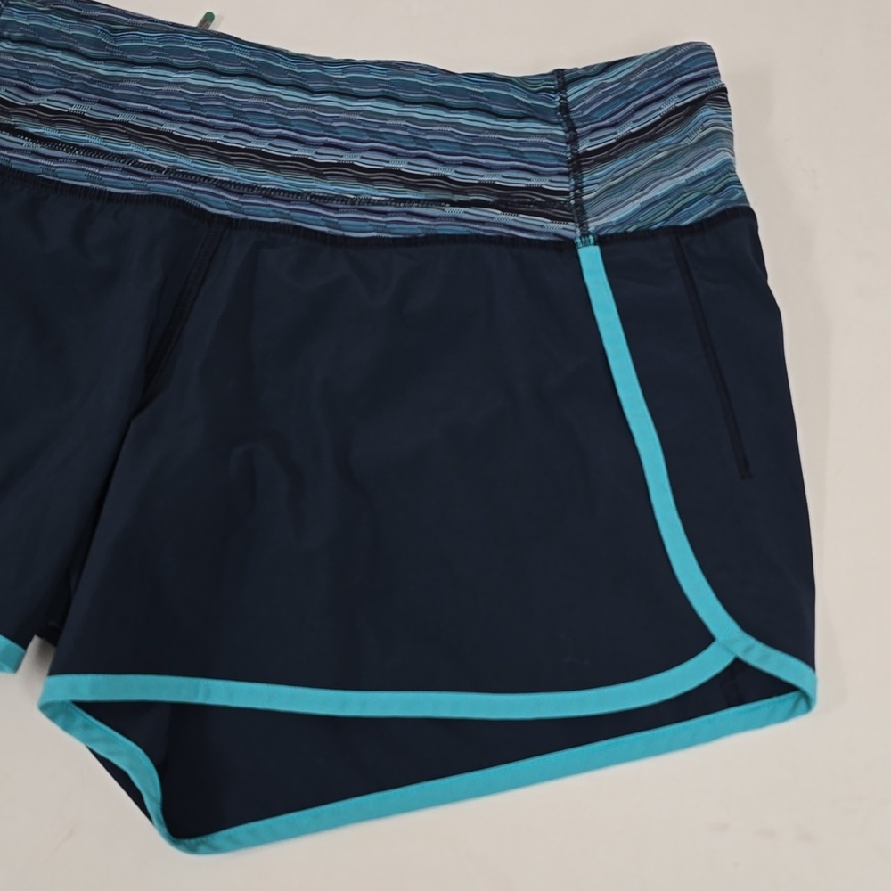 Lululemon Speed Short Size 6 Shorts Blue Navy - Picture 3 of 9